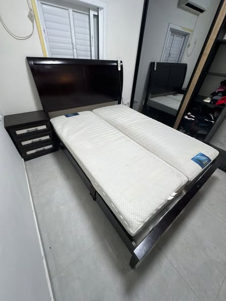 מיטה מתכוננת 1.60 על 2.20